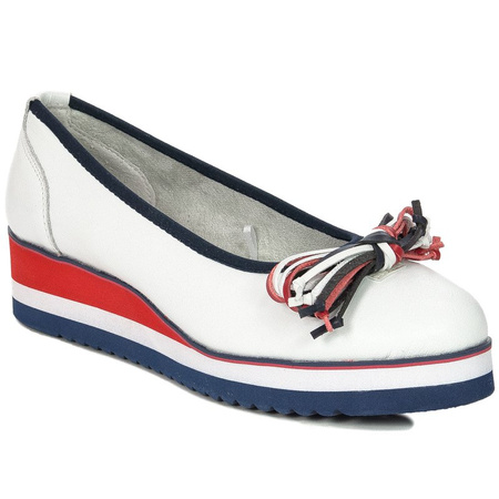 Baleriny damskie Filippo White Białe