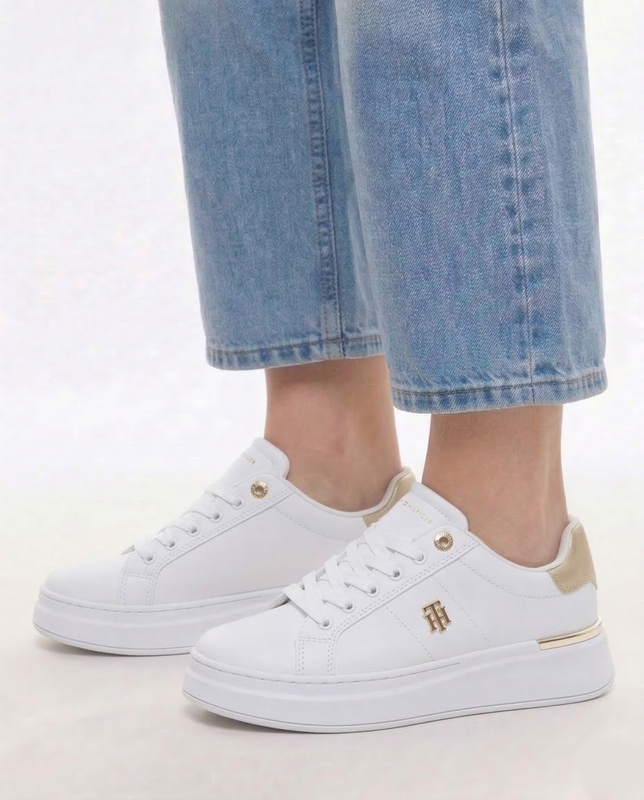 Tommy Hilfiger Sneakersy Damskie Białe T3A9-34253-WH-PL