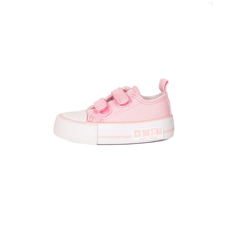 Big Star Children's sneakers for girls with Velcro Pink