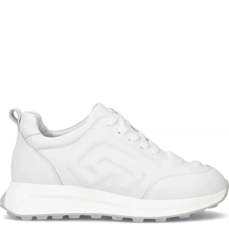 Filippo Sneakersy Damskie Skórzane Na Platformie Białe