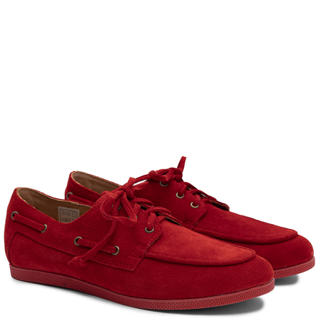 Maciejka Suede Leather Shoes Red 07799-08-00-1