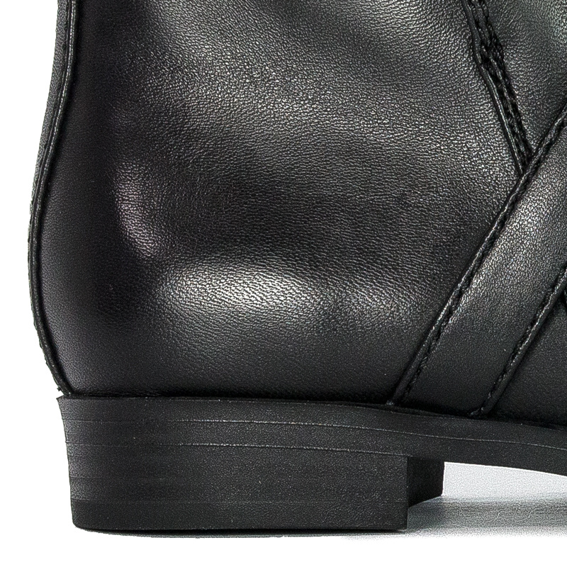 Botki Guess FL7FRZ LEA09 FLORIZA Black skórzane Czarne