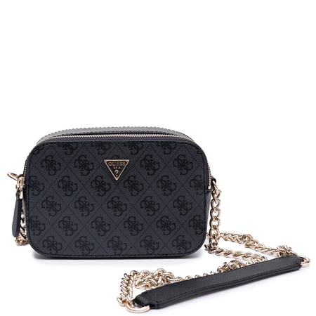 Guess Elegancka Listonoszka Monogram Torebka Crossbody Czarna HWBG9672140-COAL