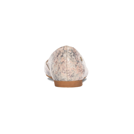 Maciejka Women's Leather Pastel + Flowers Ballerinas