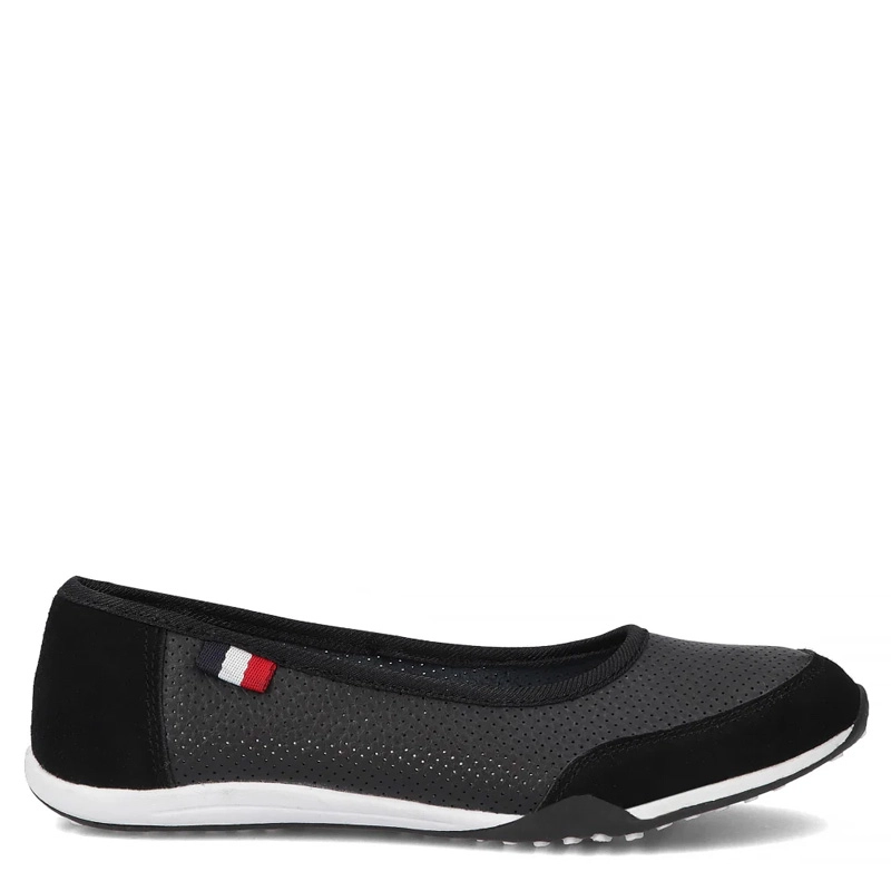 Filippo Leather Openwork Shoes Black 17702