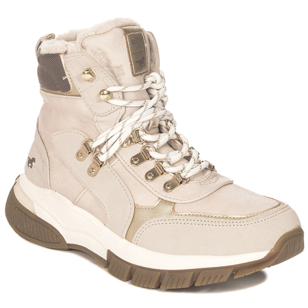 Mustang Botki damskie ocieplane Ivory