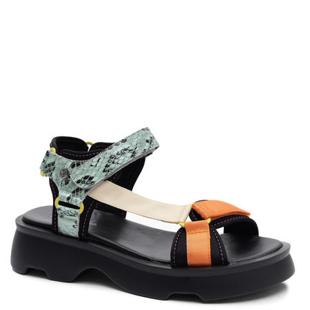 Maciejka Sporty Leather Sandals Platform Multicolour K7433-01/00-7
