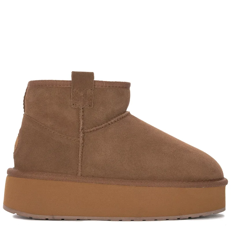 EMU Australia Foy Flatform Micro W13073 Chestnut
