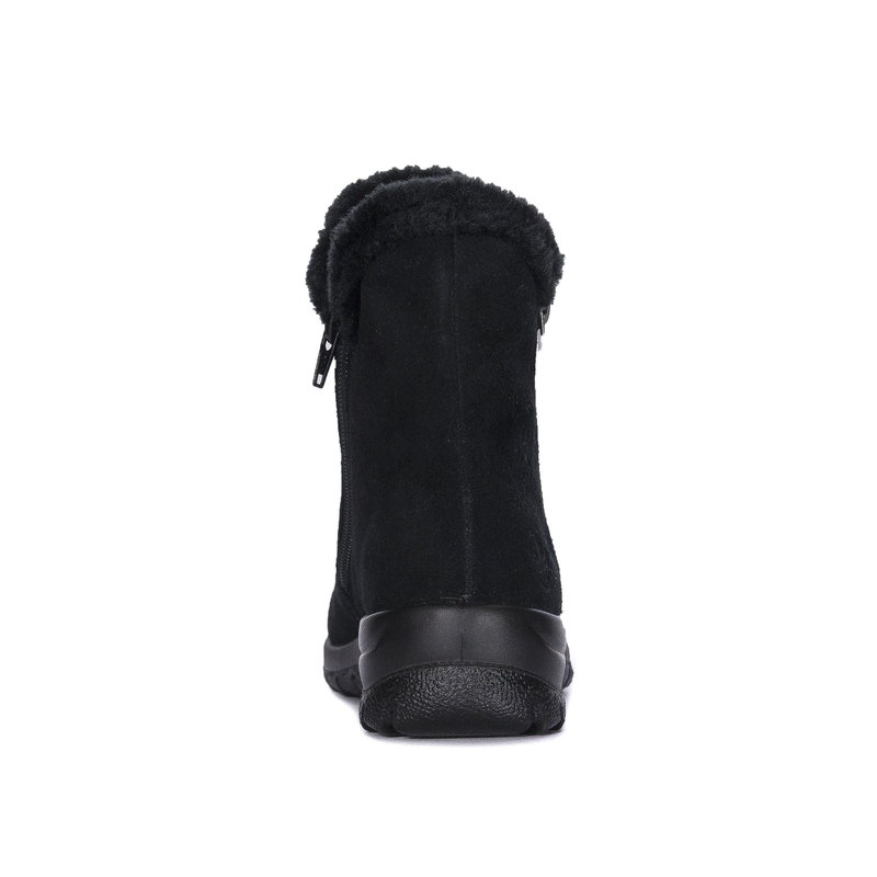 Rieker Women's Black Insulated Ankle Boots With Side Zipper L7162-00-BLK