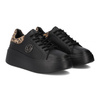 Filippo Black Leopard Leather Sneakers