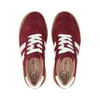 Filippo Women's Leather Platform Sneakers in Burgundy