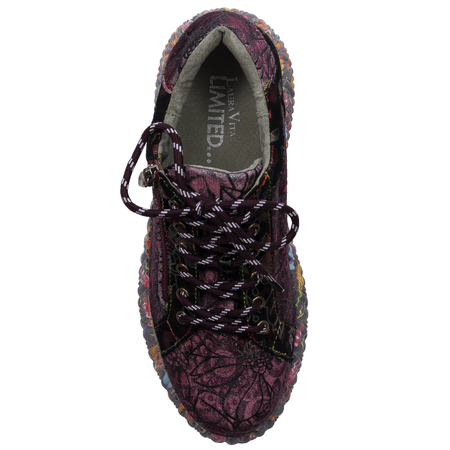 Laura Vita Sneakersy damskie Wine bordowe