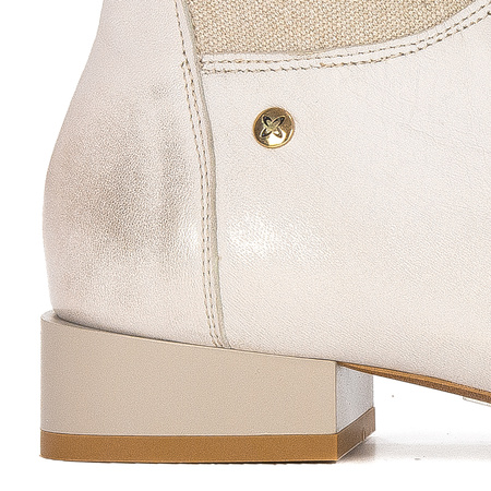 Maciejka Light Beige Lace-up Boots