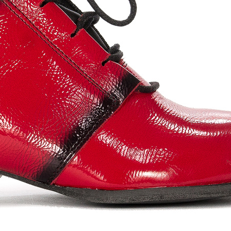 Maciejka 04744-08/00-7 Red Lace-up Boots