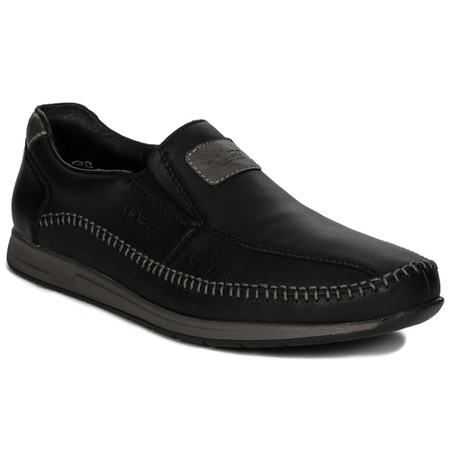 Rieker Men's black slip-on low shoes