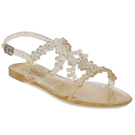 Sca'viola Women's Gold Sandals