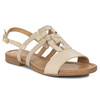 Maciejka Women's Leather Sandals Gold Beige