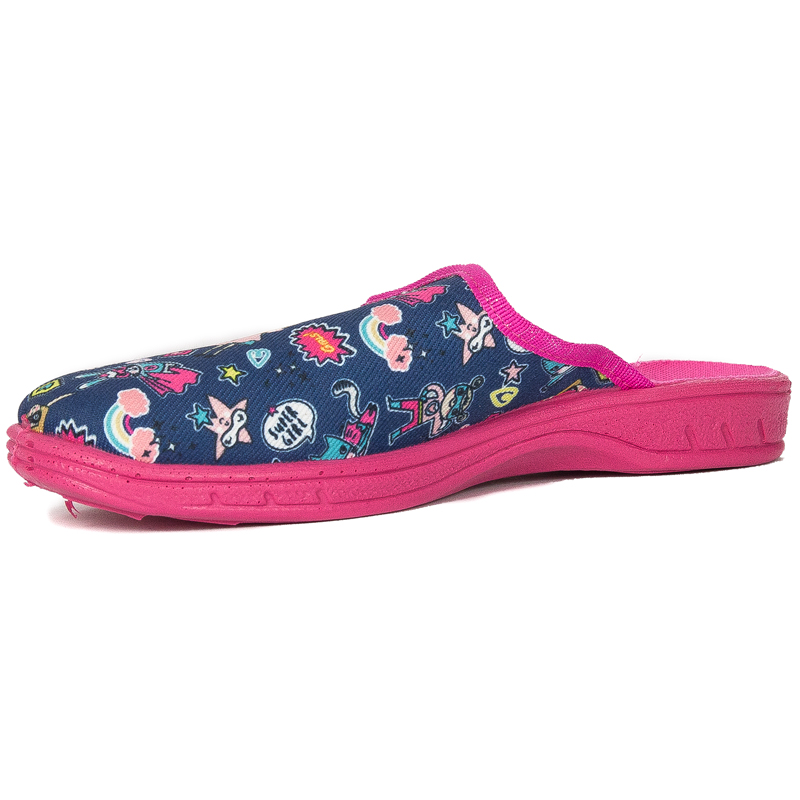Befado Children's girls' slippers Jogi Navy Blue