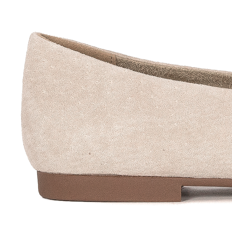D&A Women's Low shoes Leather Beige
