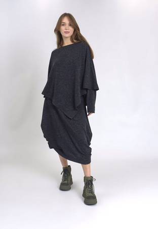 Maciejka Silvia Graphite Knitted Skirt