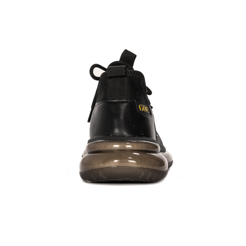 GOE Sneakersy męskie na platformie Black czarne