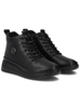 Filippo Black Women's Leather Warmed Boots