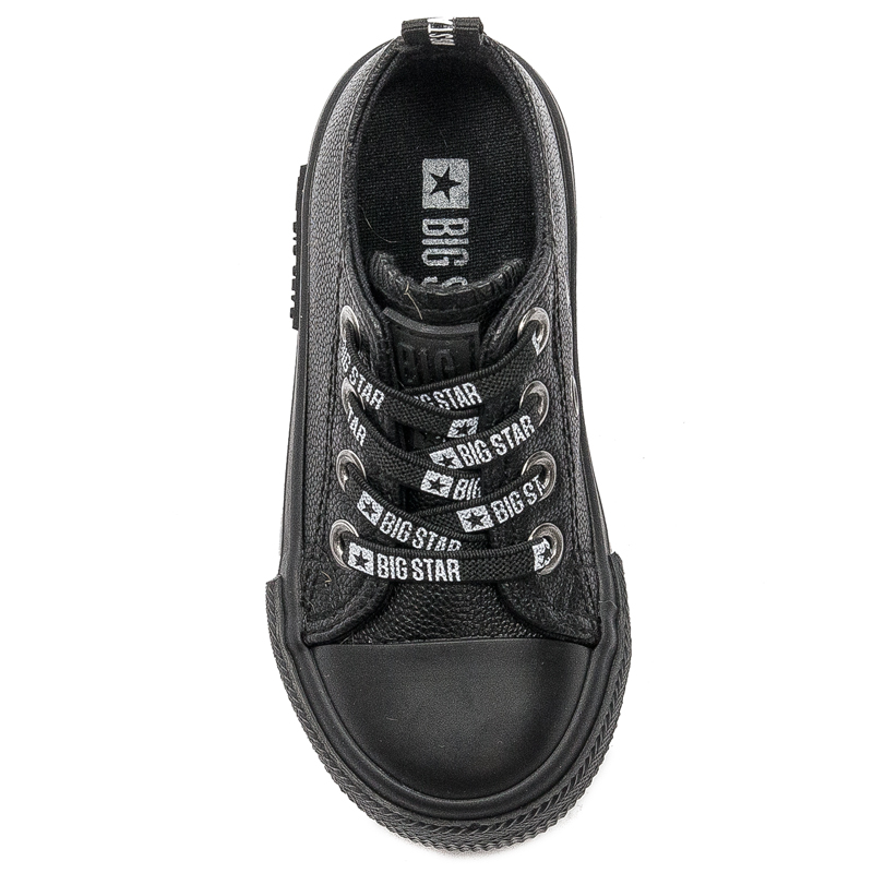 Big Star Trampki dziecięce chłopięce wsuwane Black czarne