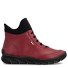 Rieker Komfortowe Antistress Botki Damskie Z Elastycznym Sznurowaniem Czerwone 55069-35-RED