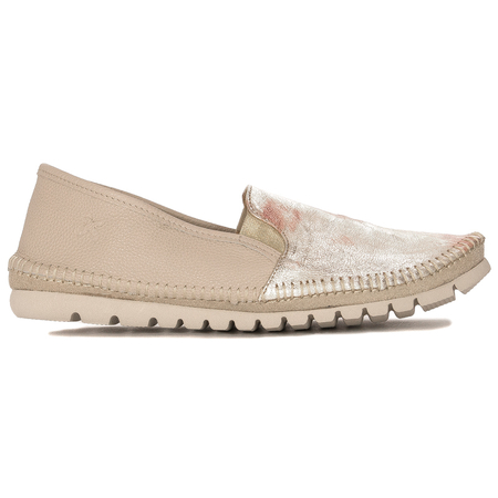 Maciejka Beige & Gold Low Shoes