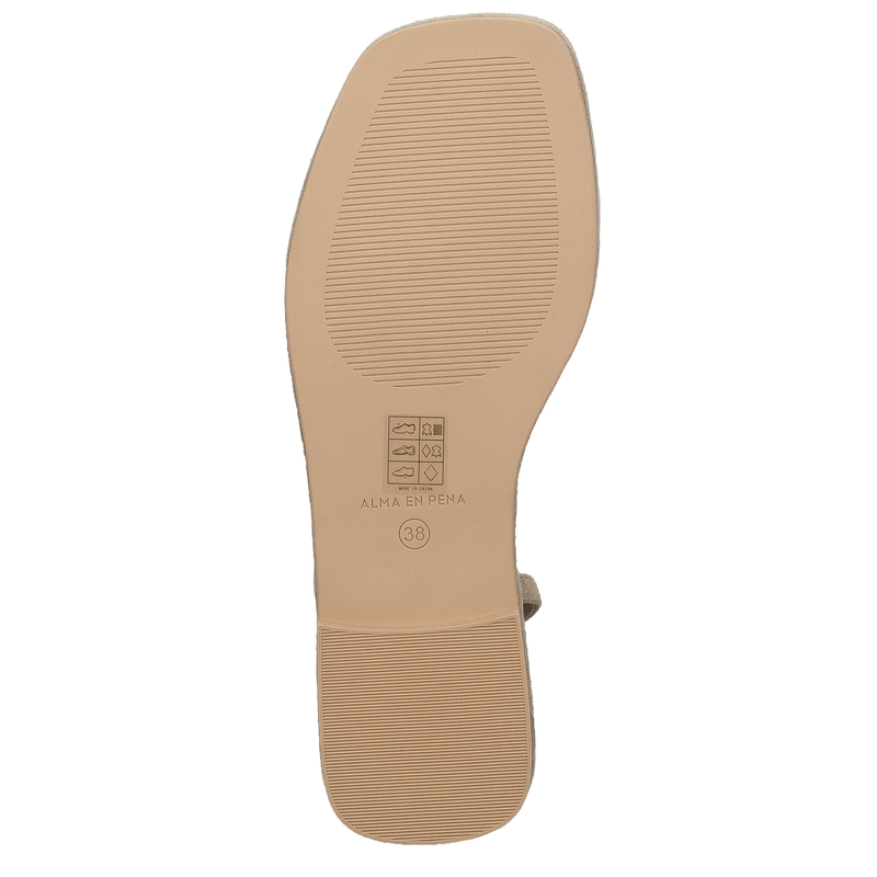 Alma En Pena Suede Sand Sandals