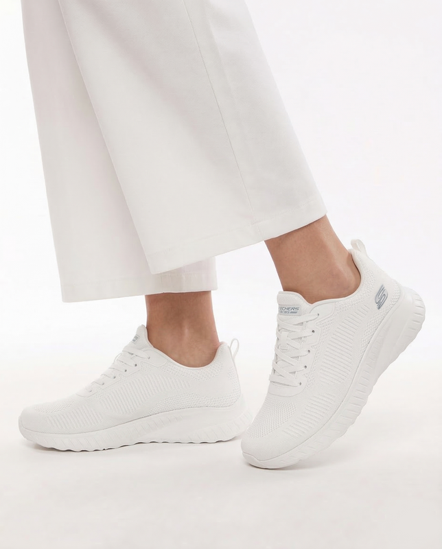 Skechers Bobs Sport Face Off Women's Sneakers Memory Foam White 117209-OFWT