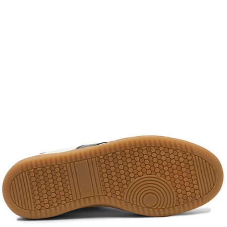 Wonders Skórzane Retro Sneakersy Damskie z Panterkowym Zapiętkiem Biało-Czarno-Beżowe AP-2001-BEIGE-OFF