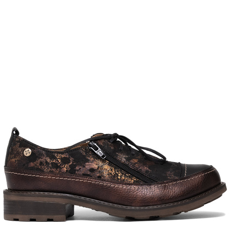 Maciejka Women's Leather Lace-Up Shoes Brown