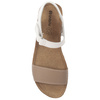  Inblu Women's Sandals White Beige
