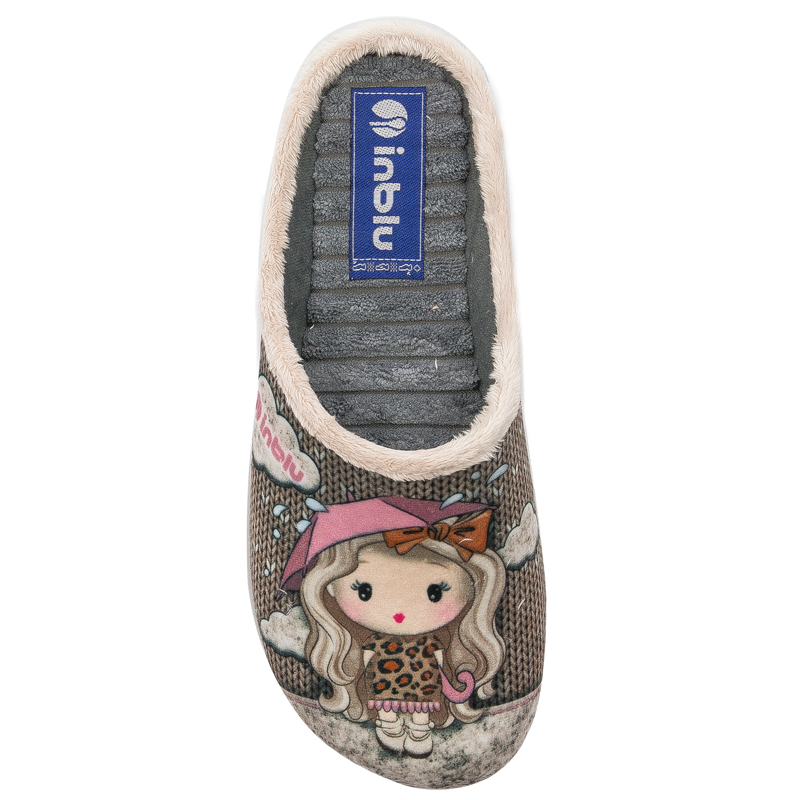 Inblu Kapcie klapki damskie Beige Beżowy