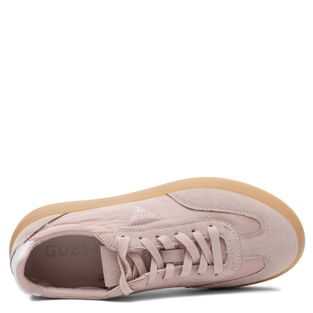 Guess Stylowe Sneakersy Platformowe Damskie Sznurowane Różowe FLPPAR-FAB12-PINK