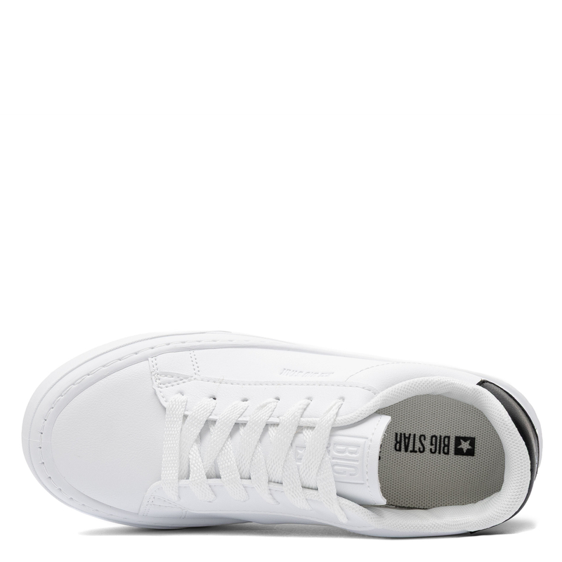 Big Star Sneakersy Minimalistyczne Półbuty Damskie Płaska Podeszwa Białe TT274928-WHITE