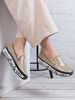 S.Barski Women's Low shoes Leather Gold