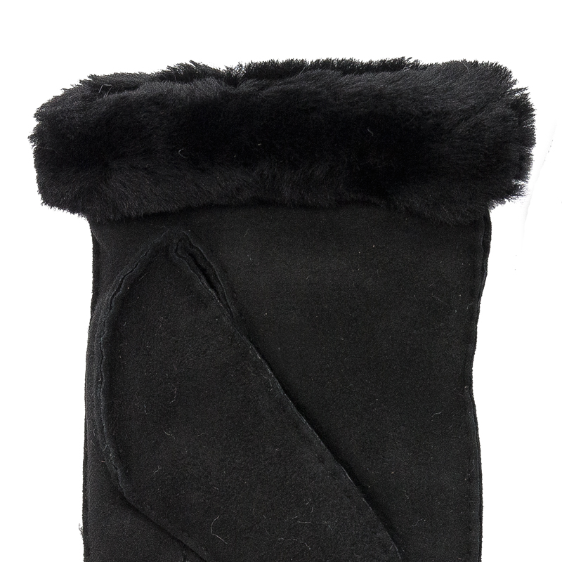 Rękawiczki UGG 20932 BLK w Shearling Embroider Mitten Black