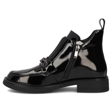 Filippo Black Women's Leather Warmed Boots