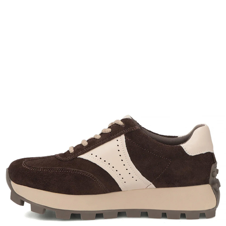 Filippo Zamszowe Sneakersy Damskie Na Platformie Brązowe DP7976-26-D-BR