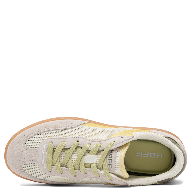 Hoff Sneakersy Damskie Mesh Sneakersy na Płaskiej Podeszwie 2,5 cm Beżowo-Żółte 12519015