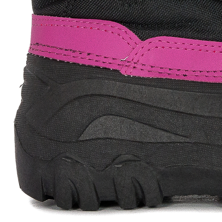 Lee Cooper Śniegowce buty zimowe dziecięce Black/Fuchsia