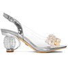 Sca'viola Women's sandals on a high heel Silver