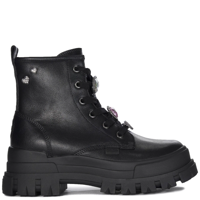 Buffalo Botki damskie ocieplane ASPHA RLD ICE Black