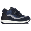 Primigi children's velcro leather navy blue sneakers
