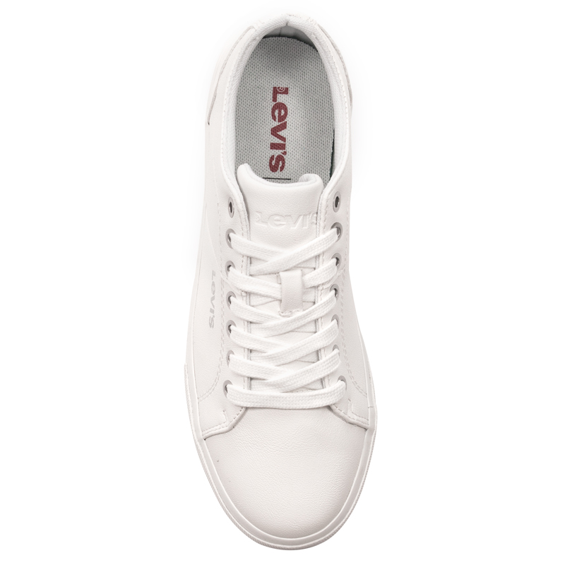 Levi's Sneakersy półbuty damskie Woodward S 50-Brilliant White Białe