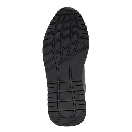 Calvin Klein Jeans Platform Minimalist Sneakers Contrast Heel Black V3A9-83110-BLKWH