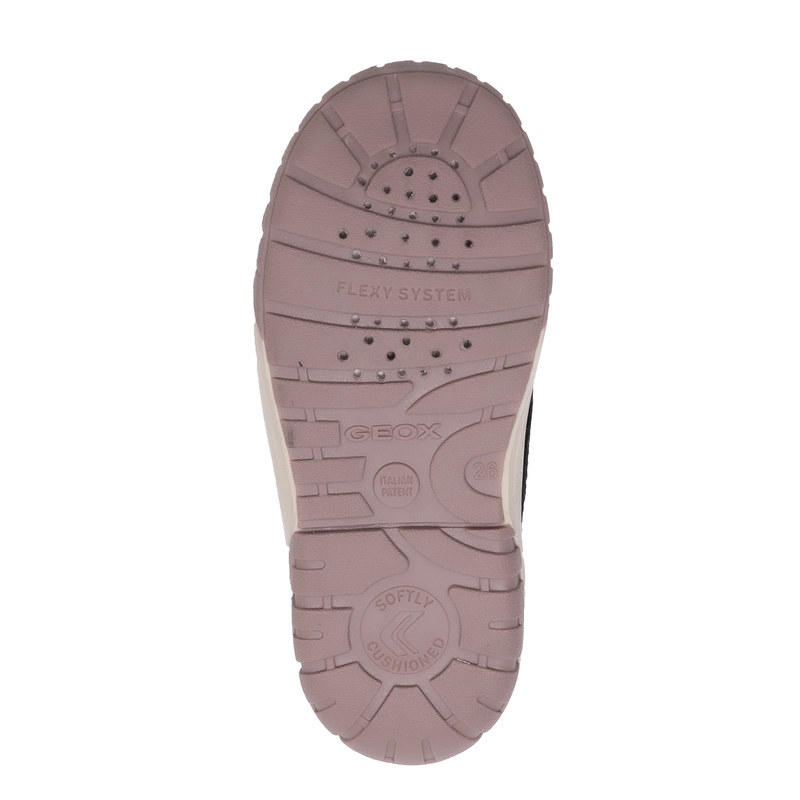 Geox Botki Dziewczęce Black/Dark Purple
