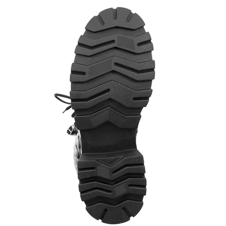 Maciejka Black + Grey Women's Lace-Up Boots